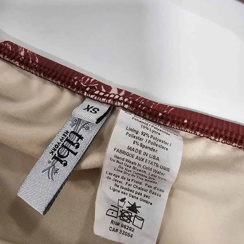 Tibi burgundy white